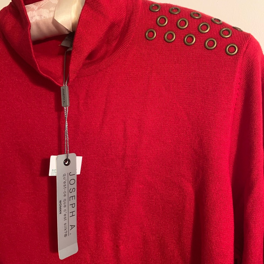 New With Tags JOSEPH A Scarlet red sweater size 1X